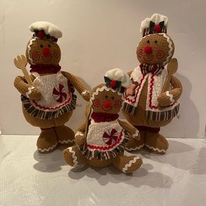Set Of Three Adorable Gingerbread Adorable
